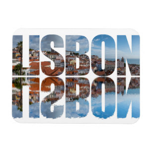 Texten från Lissabon bestod av den gamla stadsvyn  Magnet