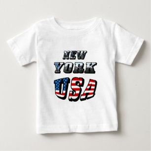 Texten från New York Bild och USA flagga Tröja