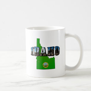 Texten Idaho Karta, Seal och Bild Kaffemugg