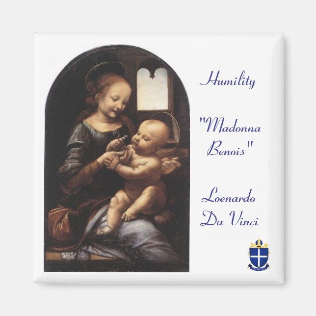 Texten "Madonna Benois" - Sq Magnet - Diocese (Framsidan)