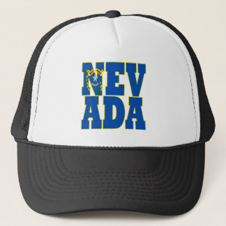 Texten Nevada statlig flagga Truckerkeps