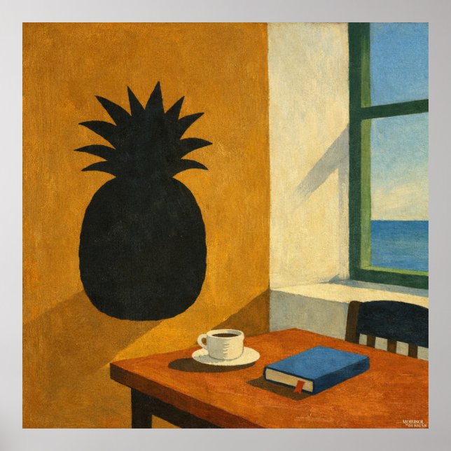 Texten på väggen ser ut som en Ananas Poster (Framsidan)