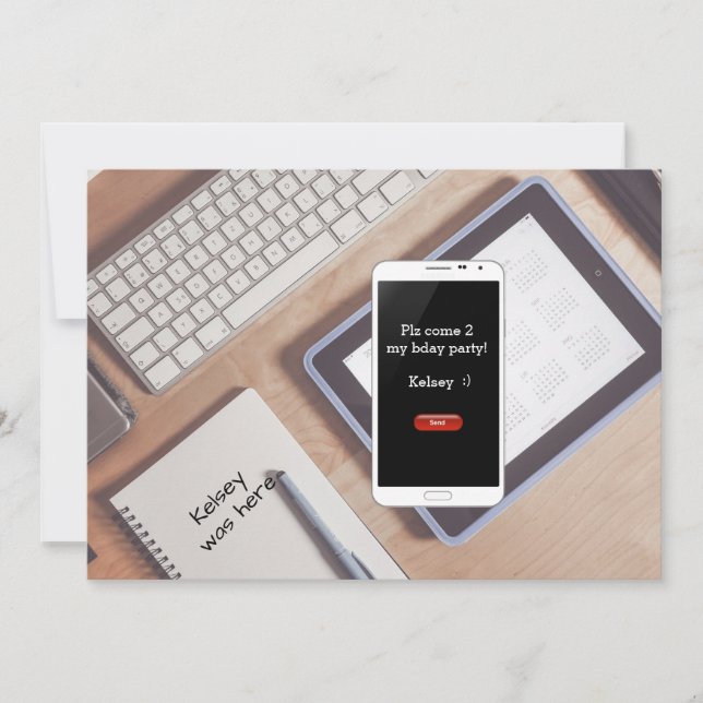 Textering av födelsedagsinbjudan inbjudningar (Framsida)