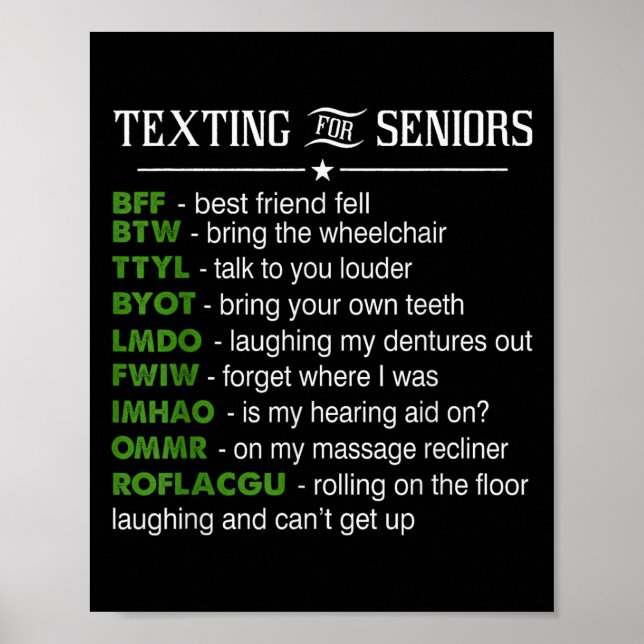 Textering för chefer, bästa vän för Fell funny för Poster (Framsidan)