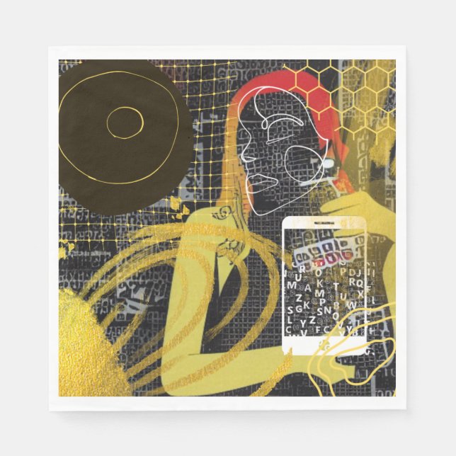 Texteringsvänner Pappersservett (Framsidan)