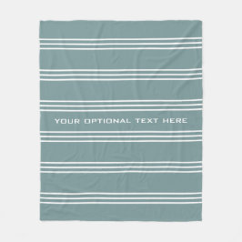 Textfiltar i anpassningsbarna Steel Blue Rand Fleecefilt