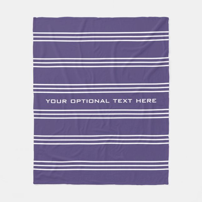 Textfiltar i Violet Rand anpassningsbar  Fleecefilt (Framsidan)