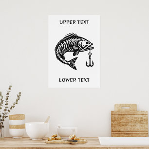 Textfisk i anpassningsbar poster