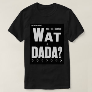 TEXTFORMGIVNING FÖR GRAFISK DADA-TECKNING TEE SHIRT