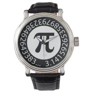 TEXTFORMGIVNINGENS Pi-nummer - Matematisk symbol Armbandsur