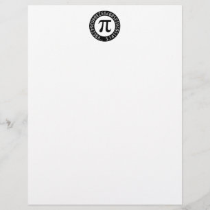 TEXTFORMGIVNINGENS Pi-nummer - Matematisk symbol Brevhuvud