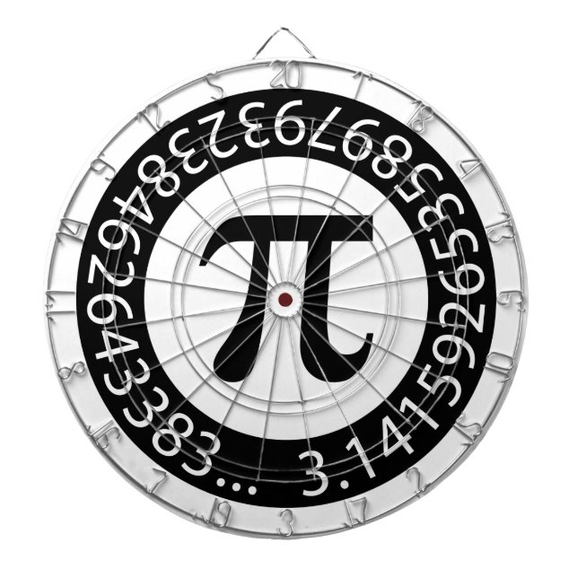 TEXTFORMGIVNINGENS Pi-nummer - Matematisk symbol Darttavla (Framsidan)