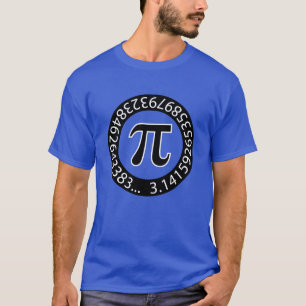 TEXTFORMGIVNINGENS Pi-nummer - Matematisk symbol T Shirt