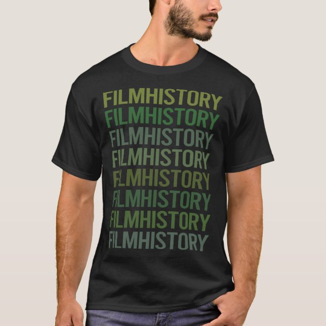 Texthistorik för grönt t shirt (Framsida)