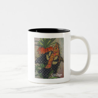 Textil Art Fågelkaffe Mugg