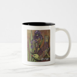 Textil Art Fågelkaffe Mugg