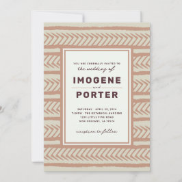 Textil Bröllop Inbjudningar