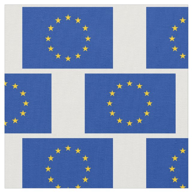 Textil för tyg för Europeiska unionflaggamönster (Närbild)