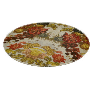 Textil med en upprepande blommönster