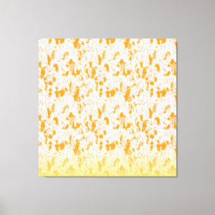 Textil mönster med en levande orange och ett sunt canvastryck