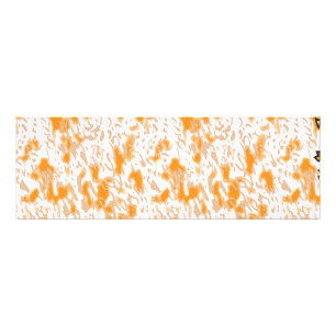 Textil mönster med en levande orange och ett sunt fototryck