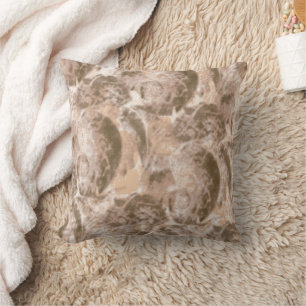 Textil mönster med texturerad beige backgro kudde