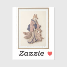 Textil Ukiyoe-konst – Lagd filt Japansk konst Klistermärken