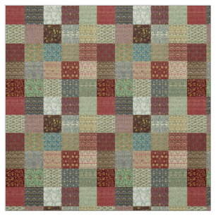 Textilar för vintagearvPatchwork Tyg