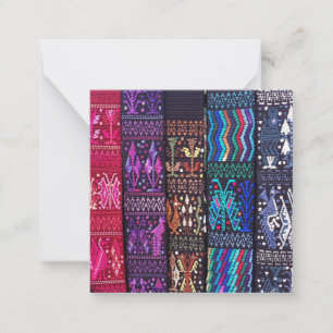 Textildesign i Guatemala Anteckningskort