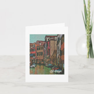 Textile Art Venedig Notecard Kort