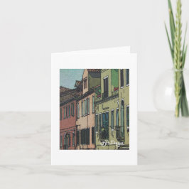 Textile Art Venedig Notecard Kort