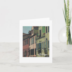 Textile Art Venedig Notecard Kort