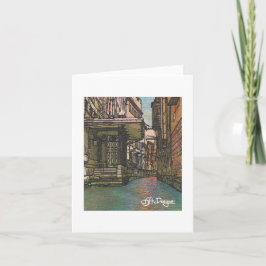 Textile Art Venedig Notecard Kort