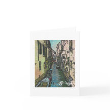 Textile Art Venedig Notecard
