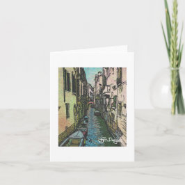 Textile Art Venedig Notecard Kort