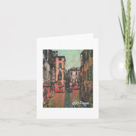 Textile Art Venedig Notecard Kort