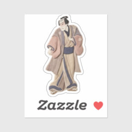 Textile Ukiyoe Artwork – Layered Felt Japanese  Klistermärken