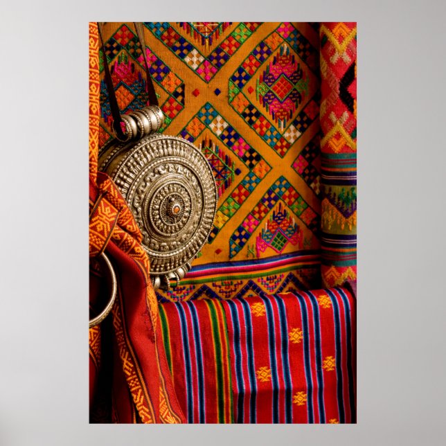 Textilier, Bhutan Poster (Framsidan)