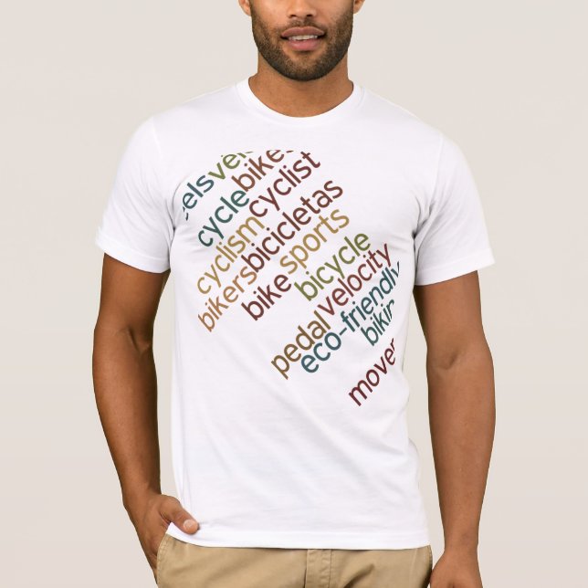 Textilier för cykliska cyklar t-shirt (Framsida)