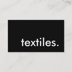 textilier. visitkort