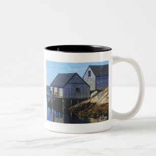 Textilkonst Boat Coffee Mugg
