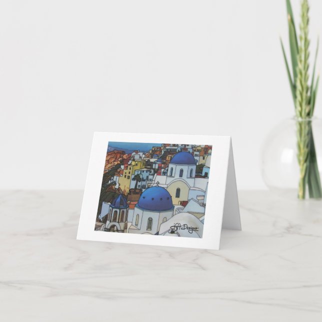 Textilkonsten Grekland Notecard Kort (Framsida)