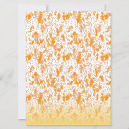Textilmönster med en livfull orange och gul inbjudningar