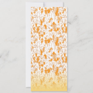 Textilmönster med en livfull orange och gul inbjudningar