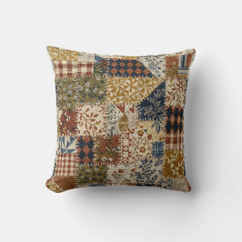 Textilmosaik i vintage-stil. kudde