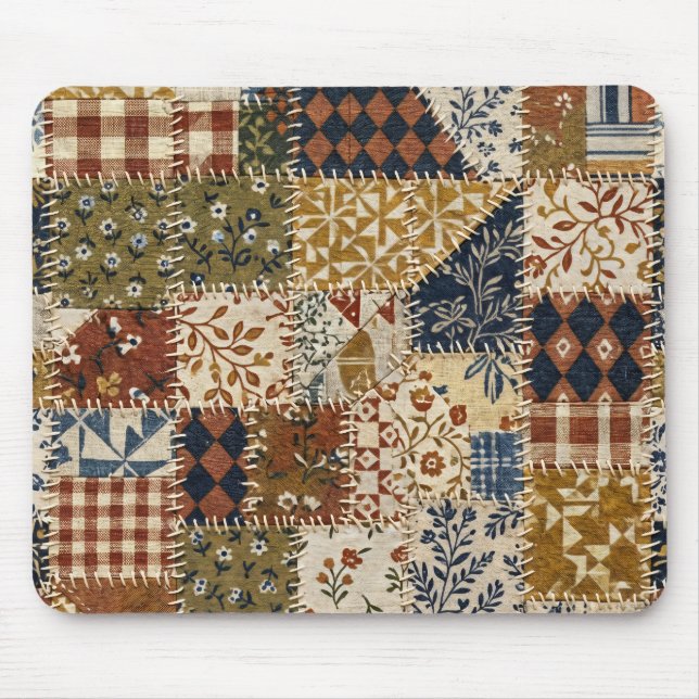 Textilmosaik i vintage-stil. musmatta (Framsidan)