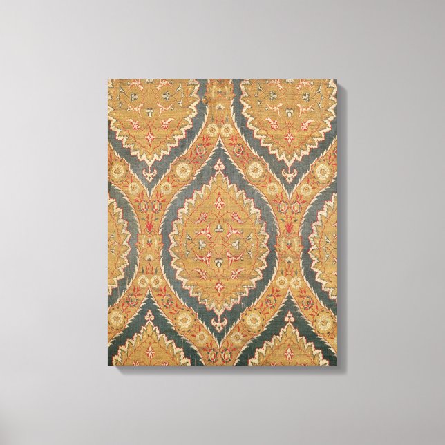 Textilpanel, 1600-talet canvastryck (Framsida)