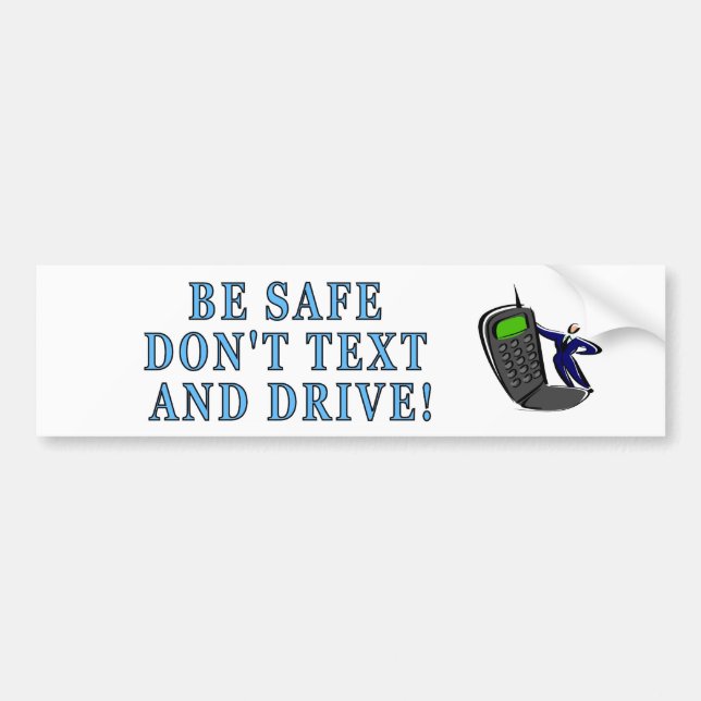 Texting och körning bildekal (Framsidan)