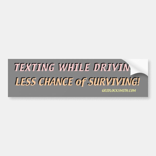 TextingWhileDriving? Bildekal (Framsidan)