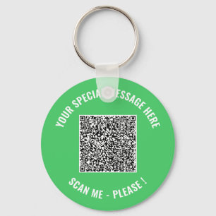 Textkedjan QR-Anpassningsbar - Välj Färg Nyckelring